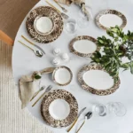 سرویس غذاخوری 56 پارچه 12 نفره کاراجا Leona New Bone - تصویر 3
