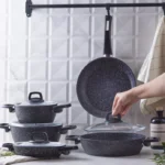 سرویس قابلمه 9 پارچه کاراجا BioGranit Blue Stone آبی - تصویر 2