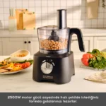 ربات آشپزخانه کاراجا Mastermaid Power Max 11 in 1 مشکی نقره ای مات - تصویر 4