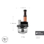 ربات آشپزخانه کاراجا Mastermaid Prosteel مشکی مسی 2500 وات - Image 2