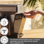 اسپرسوساز دیجیتال با فوم ساز شیر کاراجا MyCaffe باریستا S20 نقره ای - تصویر 4