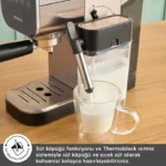 اسپرسوساز دیجیتال با فوم ساز شیر کاراجا MyCaffe باریستا S20 نقره ای - تصویر 7