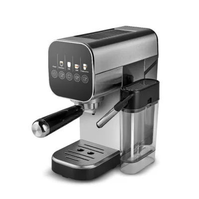 اسپرسوساز دیجیتال با فوم ساز شیر کاراجا MyCaffe باریستا S20 نقره ای
