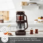 چایساز و قهوه ساز سخنگو کاراجا Robotea Pro Connect 4 in 1 قهوه ای گردویی - Image 5