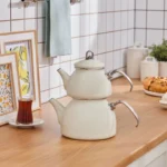 کتری قوری لعابی کاراجا Loreto کرم