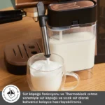 اسپرسوساز دیجیتال با فوم ساز شیر کاراجا MyCaffe باریستا S20 انبه ای - تصویر 4