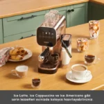 اسپرسوساز دیجیتال با فوم ساز شیر کاراجا MyCaffe باریستا S20 انبه ای - تصویر 9
