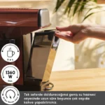 اسپرسوساز دیجیتال با فوم ساز شیر کاراجا MyCaffe باریستا S20 مسی - تصویر 7