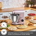 همزن کاسه دار کاراجا Mastermaid Chef Ultra رزگلد 2000 وات - تصویر 3