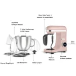 همزن کاسه دار کاراجا Mastermaid Chef Ultra رزگلد 2000 وات - تصویر 5