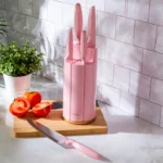 سرویس چاقو 6 پارچه کاراجا Retro صورتی - تصویر 3