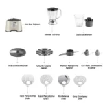 ربات آشپزخانه کاراجا Mastermaid Power 10 in 1 کرم روشن - تصویر 4