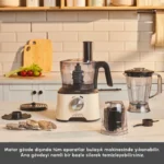 ربات آشپزخانه کاراجا Mastermaid Power 10 in 1 کرم روشن - تصویر 8