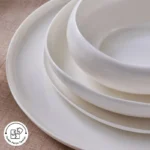 سرویس غذاخوری 55 پارچه 12 نفره کاراجا Earth Collection Clay سفید - تصویر 4