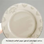 سرویس غذاخوری 53 پارچه ۱۲ نفره کاراجا Siena New Bone طلایی - تصویر 4