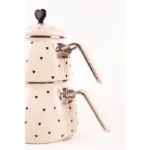 کتری قوری لعابی Emaylab Black Cupid بژ - Image 3
