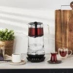 چایساز شیشه ای هومند Royaltea 1746H مشکی - Image 6