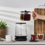 چایساز شیشه ای هومند Royaltea 1746H مشکی - Image 2