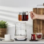 چایساز شیشه ای هومند Royaltea 1749H سفید - Image 2