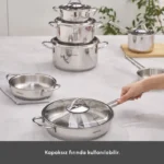 سرویس قابلمه استیل 12 پارچه کاراجا Ada V2 - Image 5