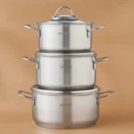 سرویس قابلمه استیل کوچک 6 پارچه کاراجا Fiorino