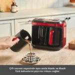 قهوه ساز تک کاره دو قلو کاراجا Hatir Hup Duet Aroma قرمز درباری - Image 4