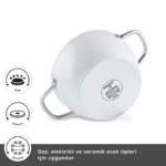 سرویس قابلمه 7 پارچه کاراجا Refika Birgul Swiss Crystal سفید - Image 4