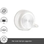 سرویس قابلمه 5 پارچه القایی کاراجا Swiss Crystal Almond Cream Easy Clip - Image 6