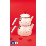 کتری قوری لعابی Emaylab Cupid بژ