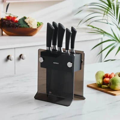 سرویس چاقو 6 پارچه کاراجا Blacker مشکی