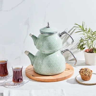 کتری قوری کاراجا kristal سبز