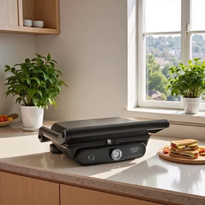 ساندویچ ساز و گریل کاراجا Gastro Grill Premium مشکی کروم