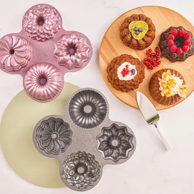 قالب کیک ۴ عددی امسان Griss One Four صورتی