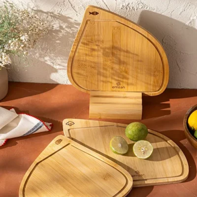 تخته برش 3 عددی بامبو امسان سه خط