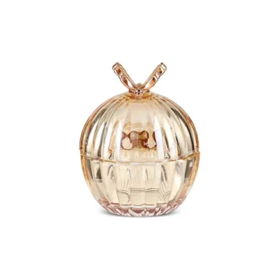 قندان و نقل خوری کاراجا هولوگرامی پروانه Kelebek کهربایی