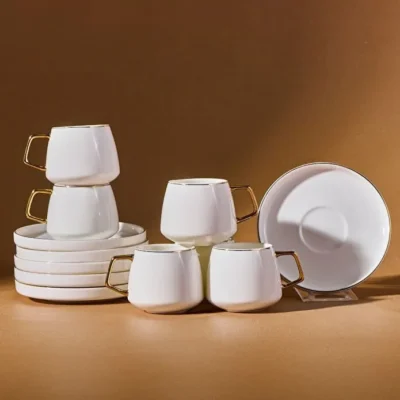 سرویس قهوه خوری ۶ نفره کاراجا استریم لاین Streamline Saturn طلایی