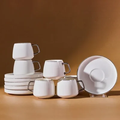 سرویس قهوه خوری ۶ نفره کاراجا استریم لاین Streamline Saturn نقره ای