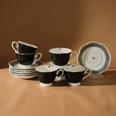 سرویس قهوه خوری 6 نفره کاراجا Piraye مشکی