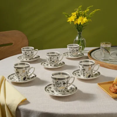 سرویس قهوه خوری 6 نفره کاراجا باغ حیوانات Animal Garden