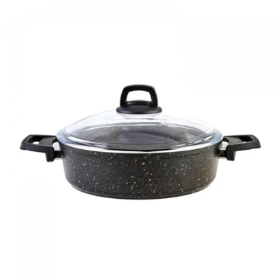 تابه درب دار کاراجا Biogranit Blackgold