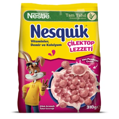 کورن فلکس نسکوییک توپی نستله Nestle باطعم توت فرنگی 310 گرم