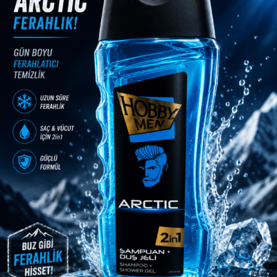 شامپو سر و بدن مردانه ۲ در ۱ هوبی مدل Arctic حجم ۴۰۰ میل