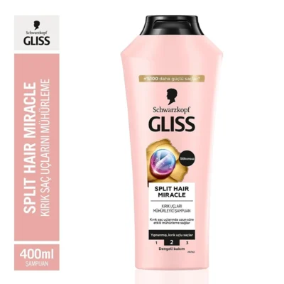 شامپو ضد موخوره گلیس Split hair miracle حجم 400 میل