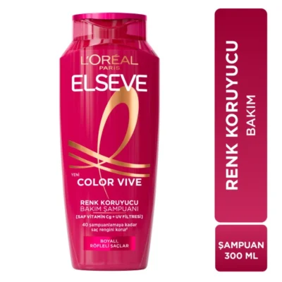شامپو مخصوص موهای رنگ شده و هایلایت ELSEVE مدل COLOR VIVE حجم 300 میل