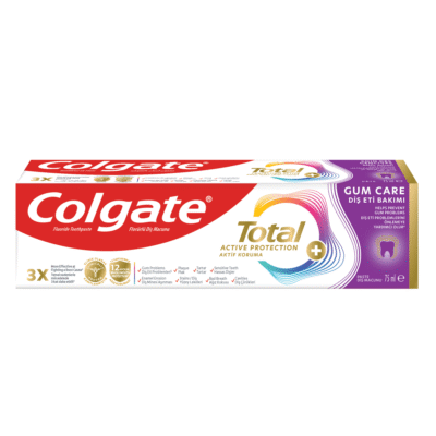 خمیردندان کولگیت توتال Active protection بنفش حجم 75 میلی