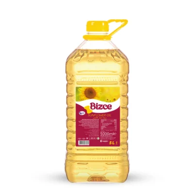 روغن مایع آفتابگردان بیزجه Bizce حجم 5 لیتر