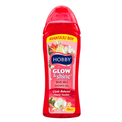 شامپو بدن هوبی Hobby مدل Glow & Shine رایحه گل های بهاری حجم 750 میل