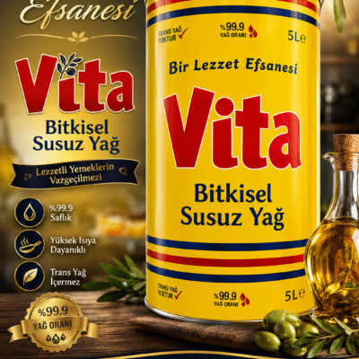 روغن جامد اصل ترکیه ویتا Vita حجم 5 لیتر