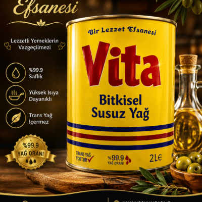 روغن جامد اصل ترکیه ویتا Vita حجم 2 لیتر