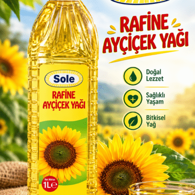 روغن مایع آفتابگردان سوله sole حجم 1 لیتر
